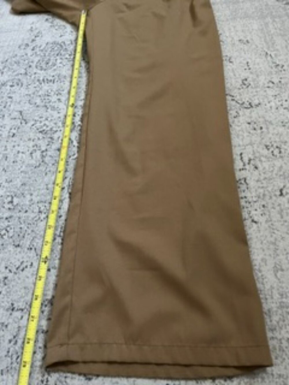 🧡3/15 a new day High-Waisted Elastic Waistband Tie-Waist Wide-Leg Pants S - Picture 3 of 7